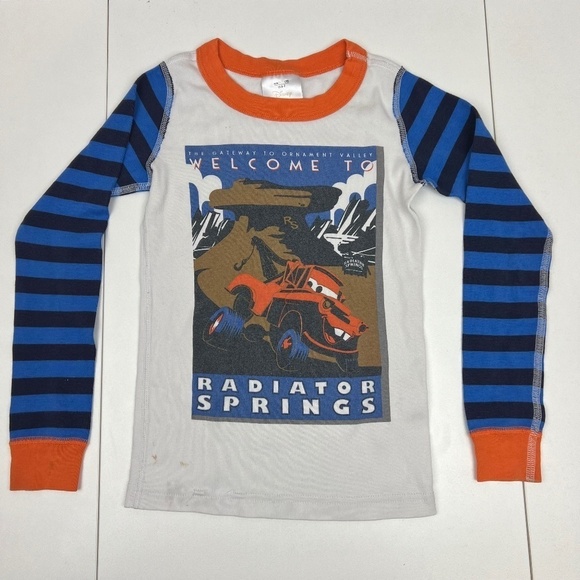 Hanna Andersson Disney's Cars Radiator Springs Long Sleeve Pajama Top in 120/6-7 - Picture 1 of 7
